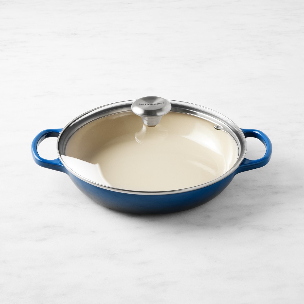 Le Creuset Signature Enameled Cast Iron Braiser with Glass Lid, 2 1/4-Qt. - 2 1/4-Qt., Lapis