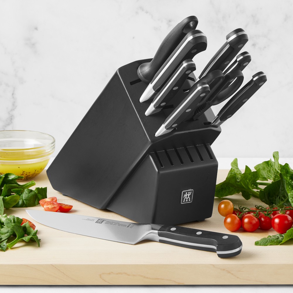 Zwilling Pro Knife Block, Set of 10 in Black