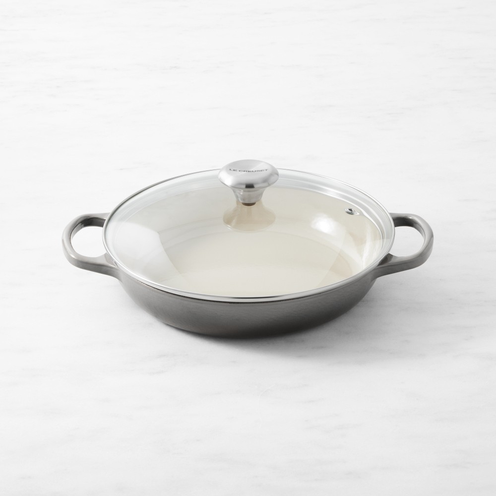 Le Creuset Signature Enameled Cast Iron Braiser with Glass Lid, 2 1/4-Qt.