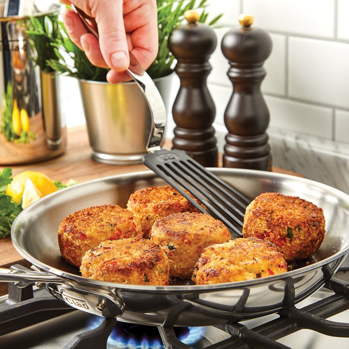 All-Clad d5 Stainless-Steel Deep Skillet Set | Williams Sonoma