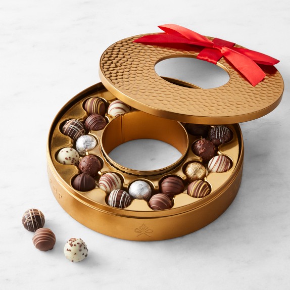 Bonnie & Pop Chocolate Truffle Wreath | Gourmet Gift | Williams Sonoma