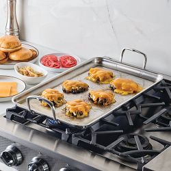 Hestan Provisions Stainless-Steel Double Burner Griddle