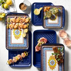 Sicily 4-Piece Grill Marinade &amp; Prep Trays
