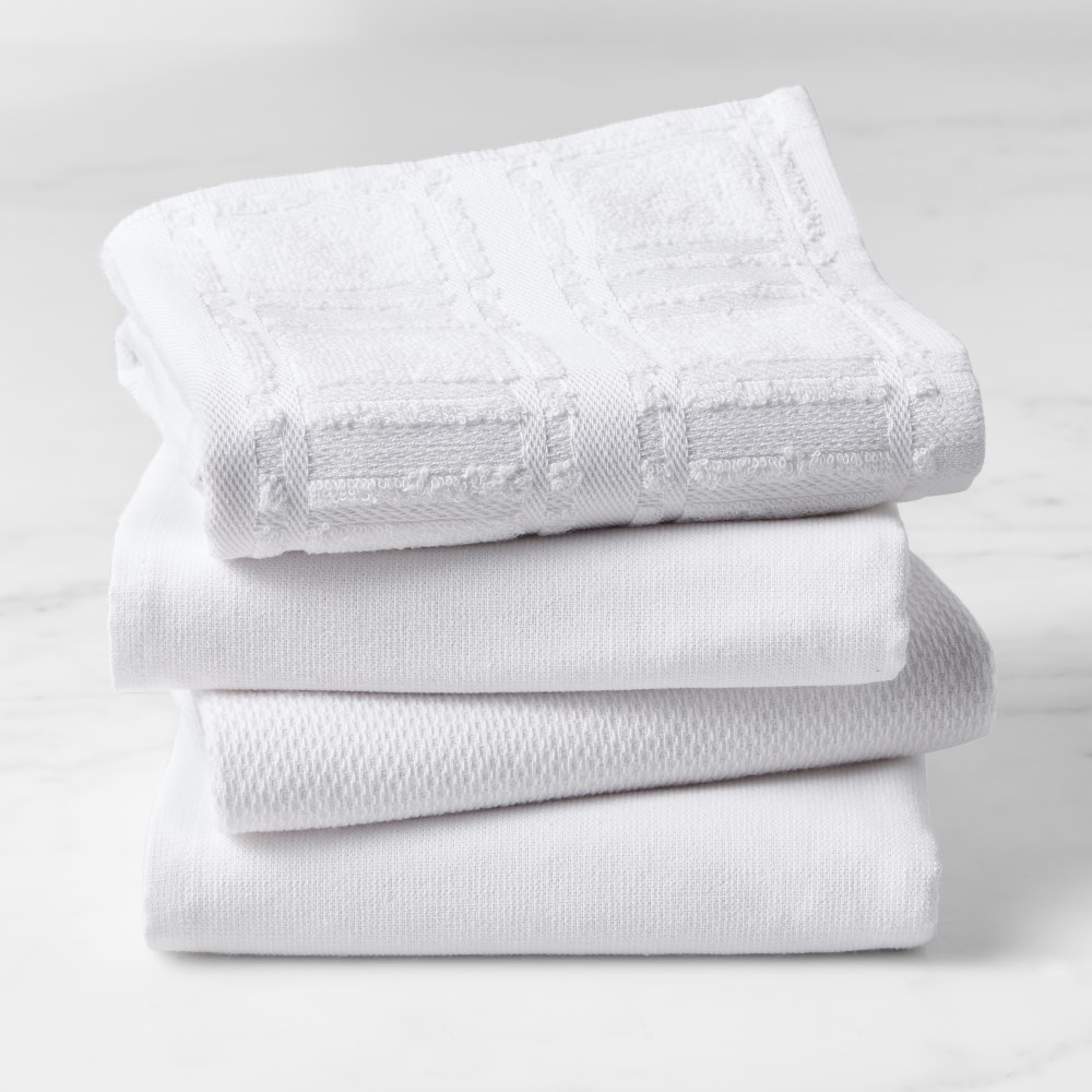 Williams Sonoma Super-Absorbent Towels - Set of 8, White