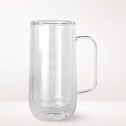 Double-Wall Glass Mug with Tea Strainer