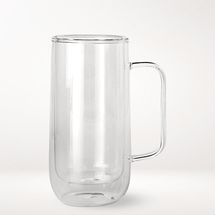 Double-Wall Glass Tall Coffee Mug, Each