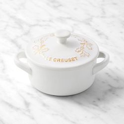Le Creuset Stoneware Holly Mini Cocotte, 8-oz | Williams Sonoma