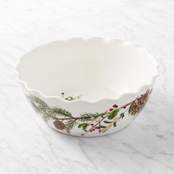 Woodland Berry Scalloped Small Serving Bowl