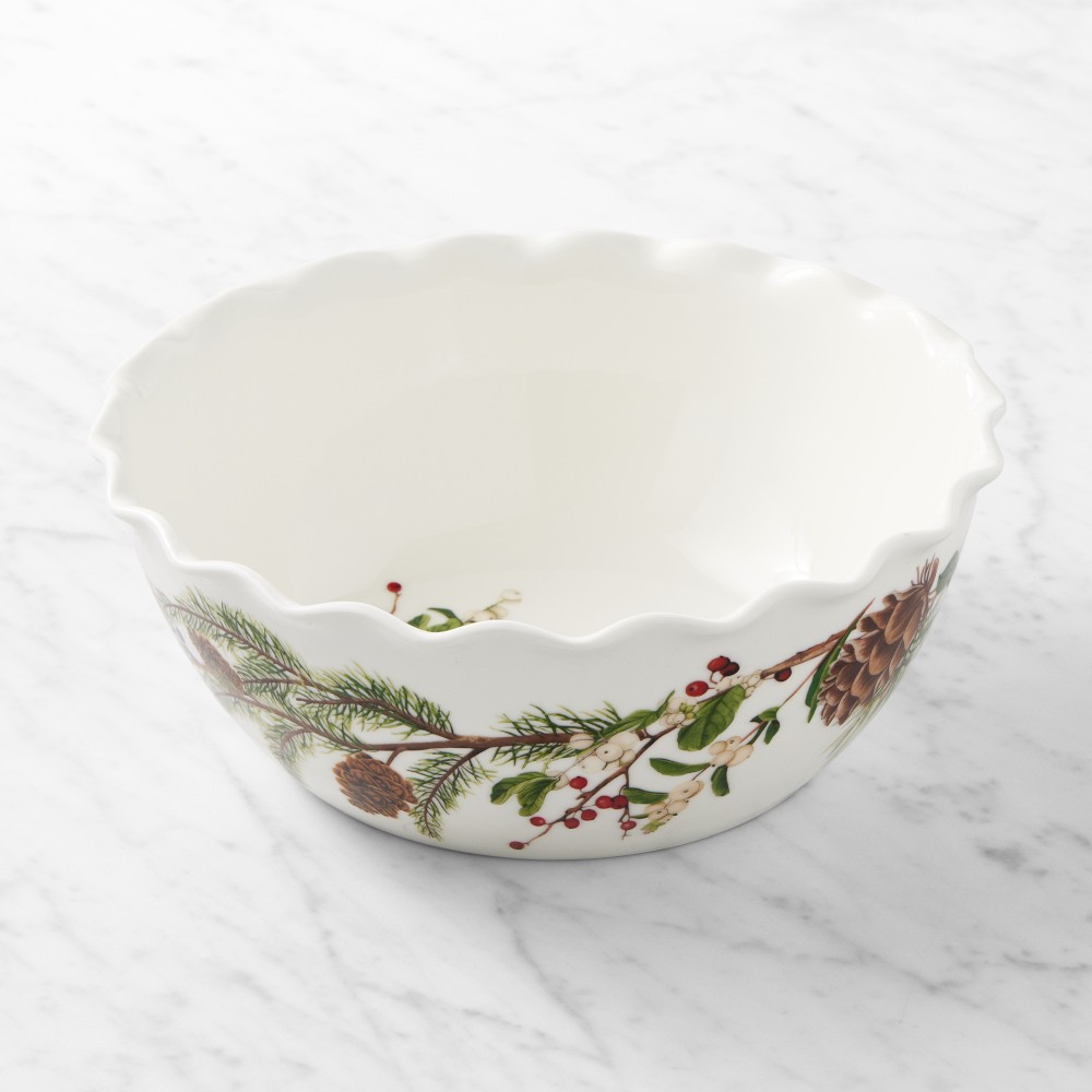 Woodland Berry Scalloped Small Serving Bowl