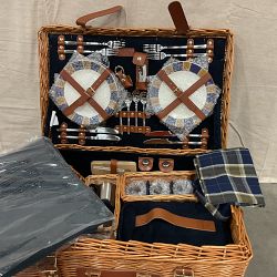 OPEN BOX: Wicker Picnic Basket