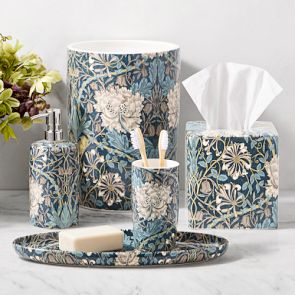 Morris & Co. Honeysuckle Tulip Bath Collection | Williams Sonoma