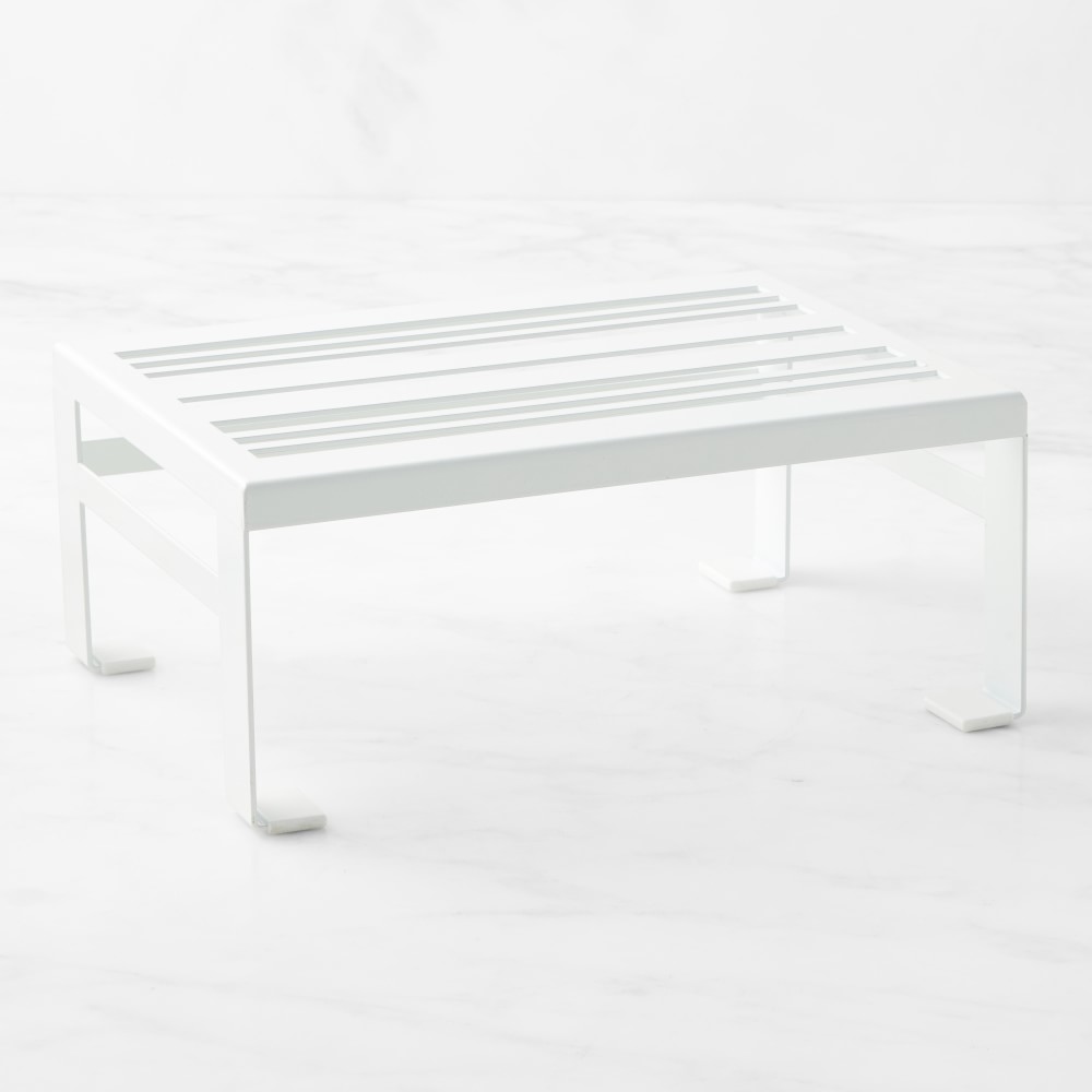 OPEN BOX: Hold Everything Metal Powder Coat Shelf Riser, Small