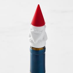 Gnome Wine Bottle Stoppers - Set Of 3 Silicone Stoppers | Handmade Zinc Alloy & Food Grade Silicone - View #2