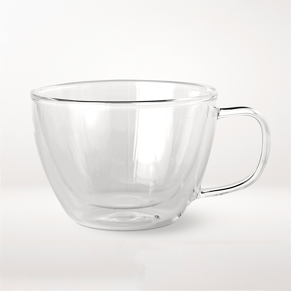 Double-Wall Glass Latte Mug, Each