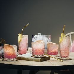 Orrefors Peak Double Old-Fashioned Glasses, Set of 4