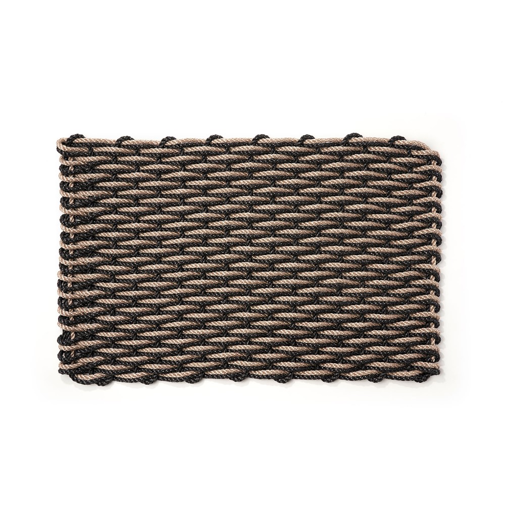 The Rope Co. Doormat 21" x 34" | Sand & Charcoal