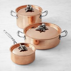 Ruffoni Opus Cupra Hammered Copper 6-Piece Cookware Set