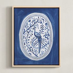 Minted, Teju Reval, Chinoiserie Tableware 2, Framed Canvas, 11x14, Natural Wood Frame