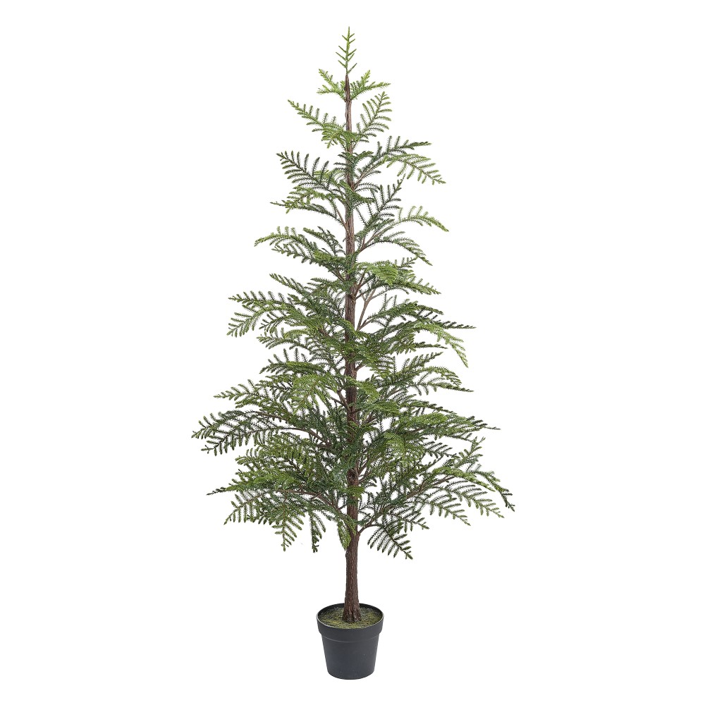 Faux Norfolk Pine Tree in Pot, 72"