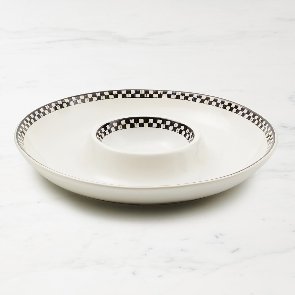 MacKenzie-Childs Everyday Stoneware Chip & Dip Tray