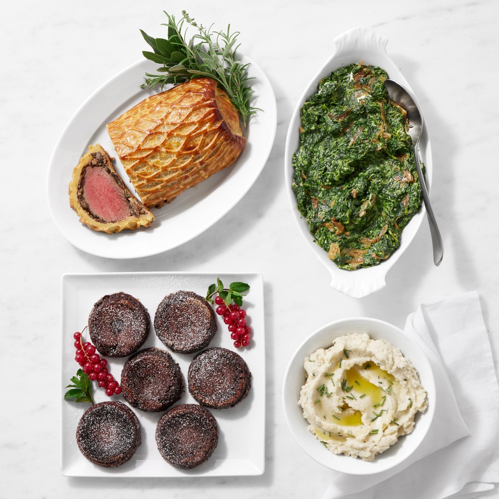 Williams Sonoma Holiday Full Size Beef Wellington Dinner, Serves 4, First Available