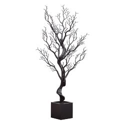 Spooky Halloween Faux Tree in Black Pot, 38"