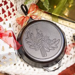 Lodge Seasoned Cast Iron Cardinal Skillet, 10 1/4&quot;