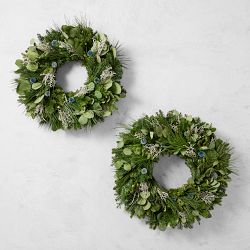 Winter Greens Live Wreath &amp; Garland