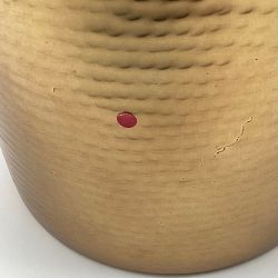 OPEN BOX: Antique Brass Ice Bucket with Tongs