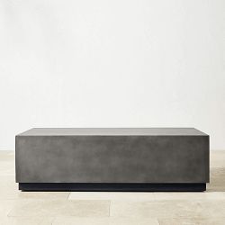 Lucca Concrete Outdoor Rectangle Coffee Table (56&quot;)