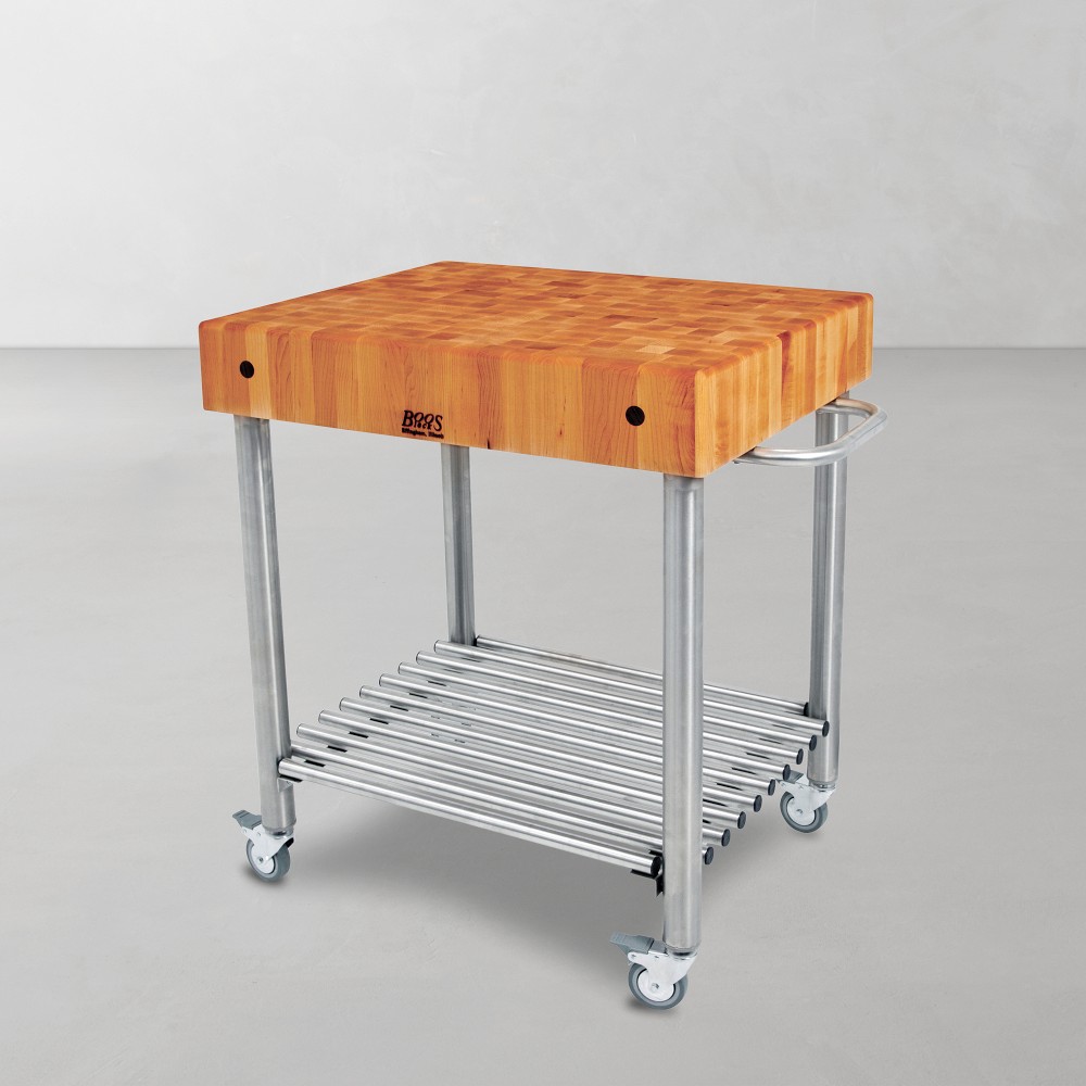 John Boos Cucina D'Amico Cart, Cherry