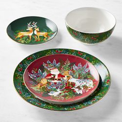 Christmas Forest Dinner Plates