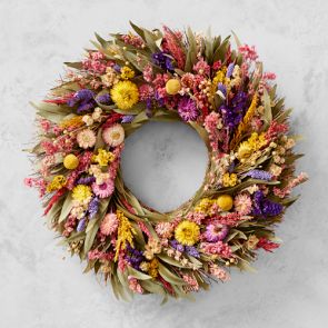 Brilliant Summer Live Wreath | Williams Sonoma