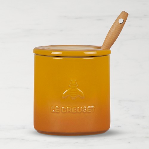Le Creuset Stoneware Honey Pot & Dipper Set, Nectar