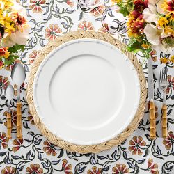 Pillivuyt Bamboo Porcelain Dinner Plates