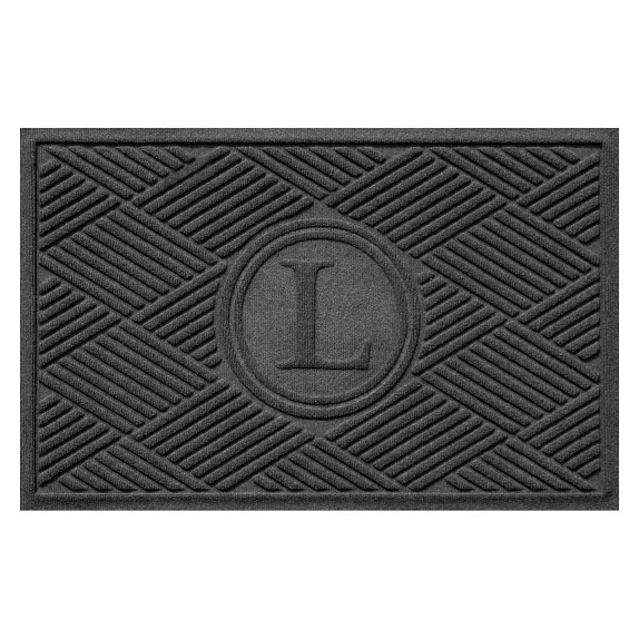 Waterhog Diamonds Commercial Grade Indoor/Outdoor Monogram Doormat, 2' X 3'