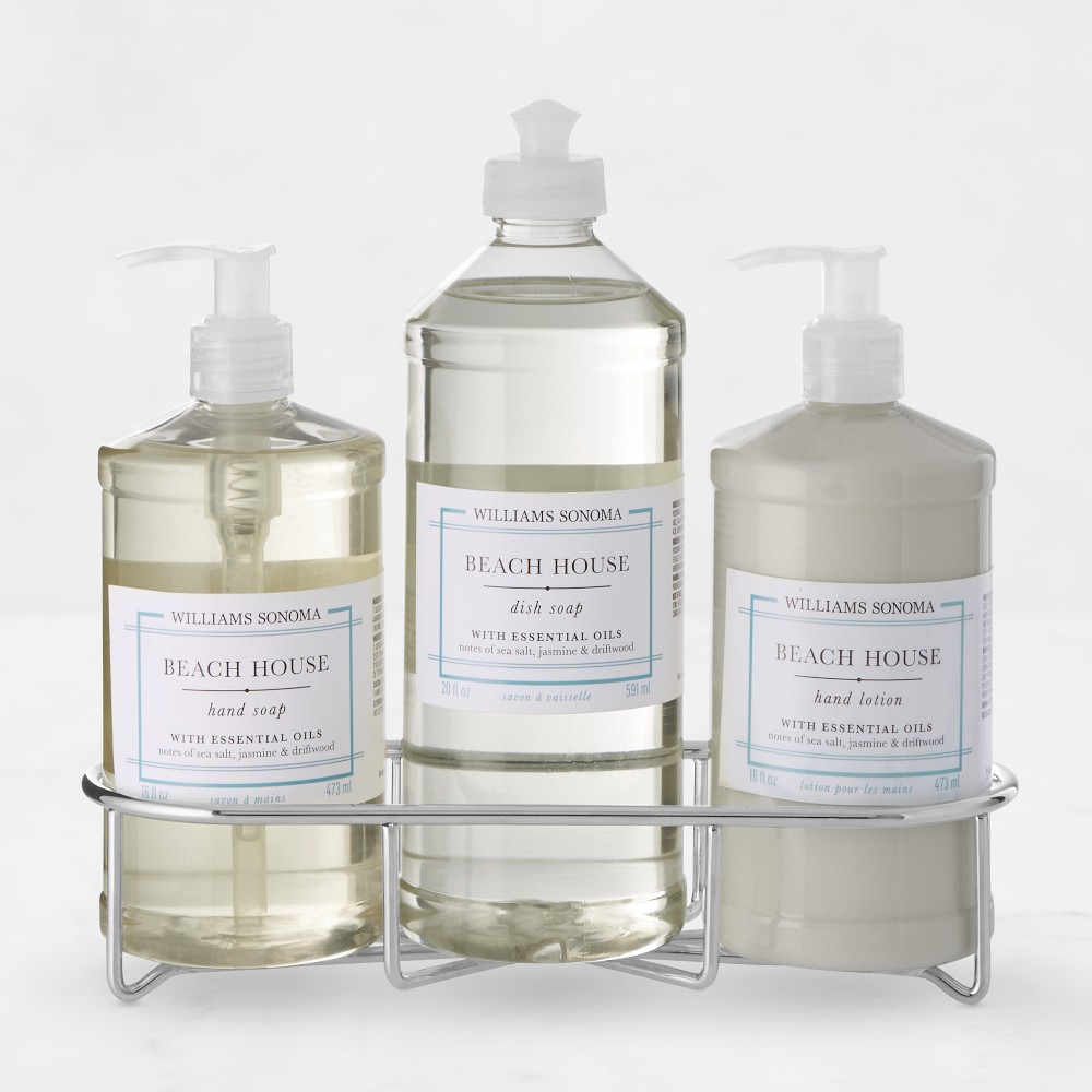 Williams Sonoma Beach House Hand Soap, Dish Soap & Lotion 4-Piece Kitchen Set