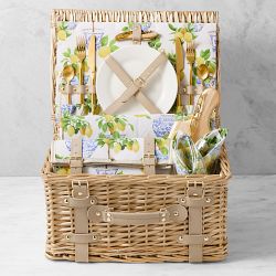 Williams Sonoma Limone Picnic Basket