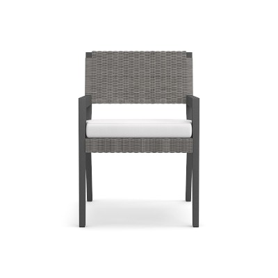 Larnaca Metal x All-Weather Weave Dining Armchair | Patio