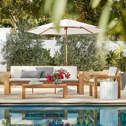 Larnaca Teak  x All-Weather-Weave Outdoor Cushions