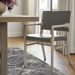 Stratton Leather Slung Dining Armchair