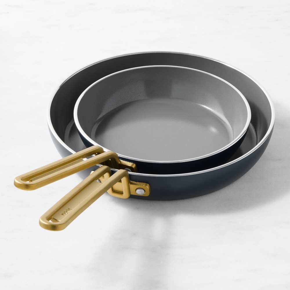 GreenPan™ Stanley Tucci™ Ceramic Nonstick Fry Pan, Set of 2 - 8" & 10", Marino Blue