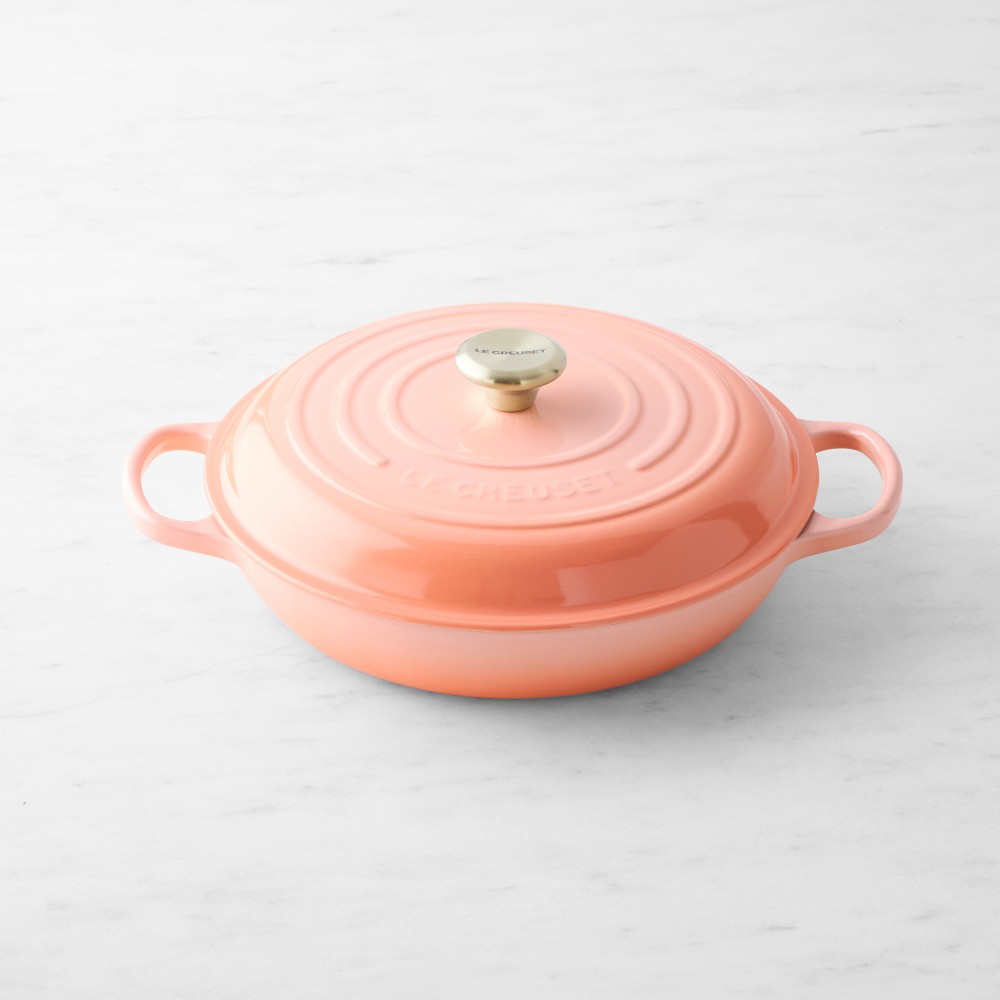 Le Creuset Signature Enameled Cast Iron Braiser - 3 1/2-Qt., Peche