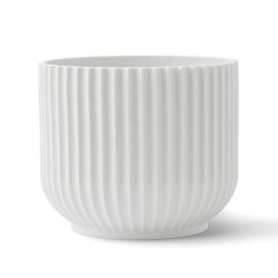 Lyngby Flowerpot, Medium, White, 5.1 " x 5.7"