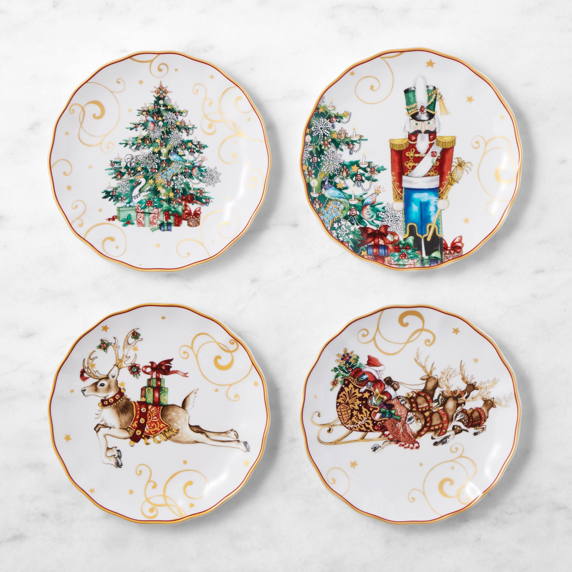 【新品】　WILLIAMS-SONOMA クリスマスプレート Noel Berry Oval Platter | Williams Sonoma