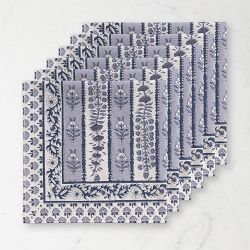 Couleur Nature Provence Avignon Napkins, Set of 6, Blue & Marine