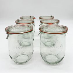 OPEN BOX: Weck Tulip Jar, Set of 6, 35.9 Oz.