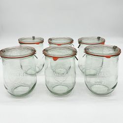 OPEN BOX: Weck Tulip Jar, Set of 6, 35.9 Oz.