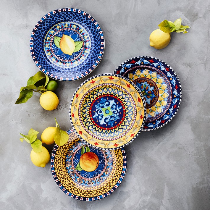 Sicily Mixed Salad Plates - Set of 4 | Williams Sonoma