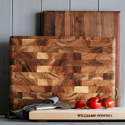 Williams Sonoma Cutting &amp; Carving Board with Feet, Walnut
